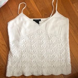 Crochet lace tank